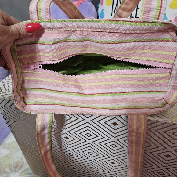 Special Delivery Multi color Pink Geen Yellow Red  Mini Tote Bag - Picture 12 of 14